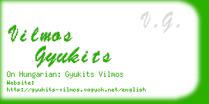 vilmos gyukits business card